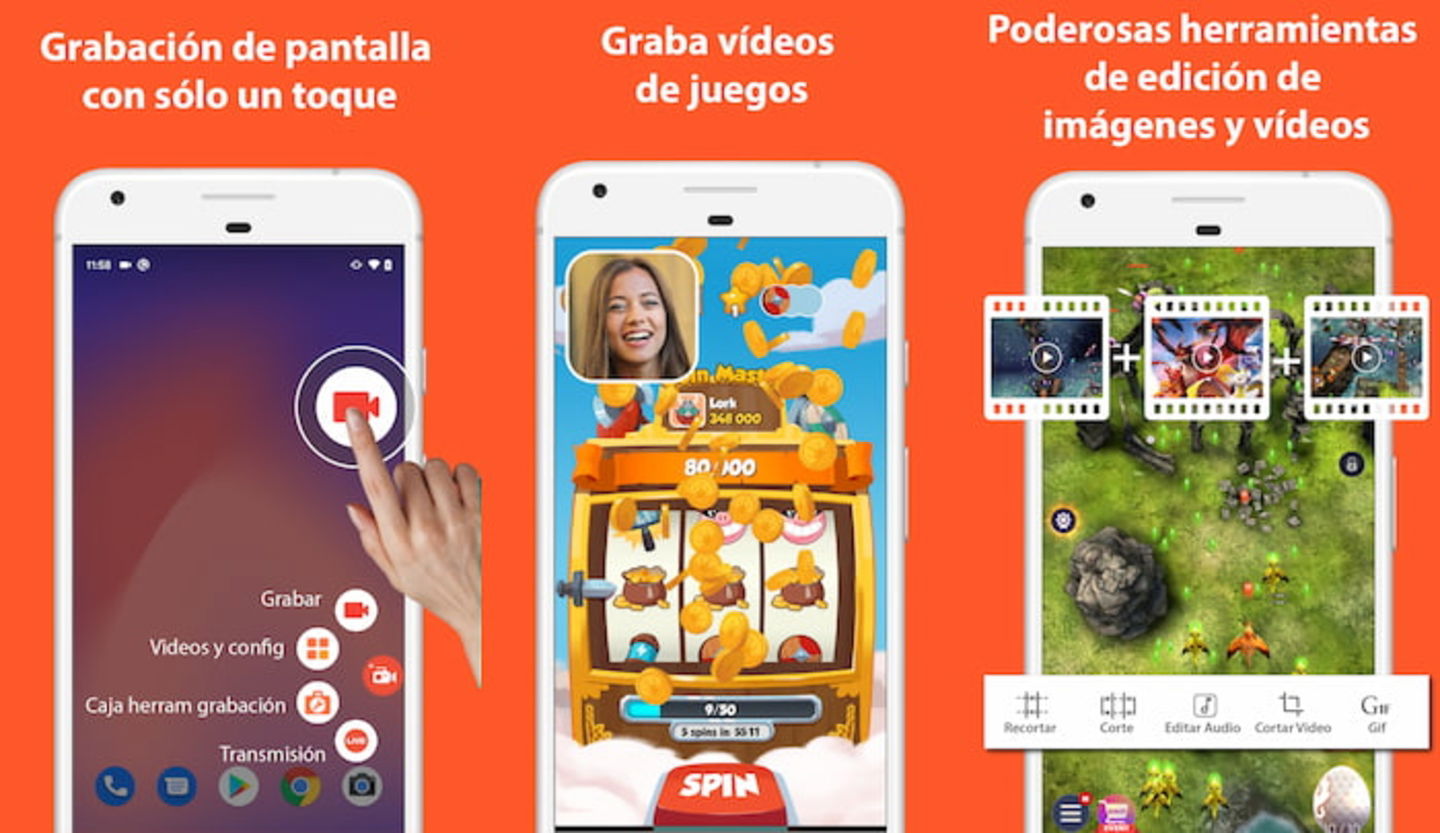 Otra de las mejores aplicaciones para grabar una videollamada de WhatsApp y que cuenta con muchas herramientas interesantes